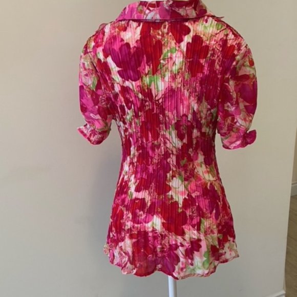 Tradition pink floral top Size 10 - Picture 4 of 4